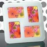 Review Studio Silversmiths  / SOHO WHITE GLASS FOUR PICTURE COLLAGE FRAME