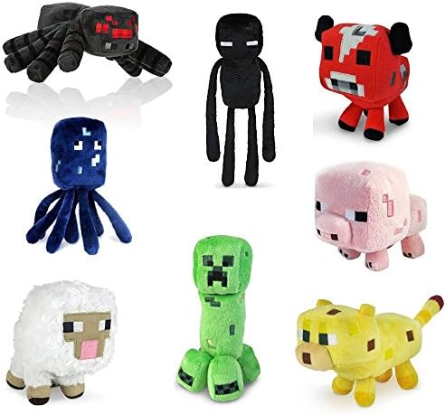 Super cute 7" Assorted Plush for Minecraft Lovers(set of 8)