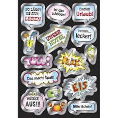 SPRECHBLASEN URLAUB, SILBER