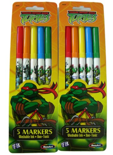 Childrens Toyshop  Toys : Teena Mutant Ninja Turtles 2 pack children's markers
