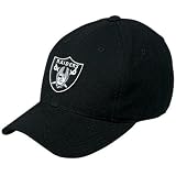 NFL Men's End Zone Team Color Structured Adjustable Hat - X006Z (Oakland Raiders, One Size Fits All)