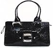 Guess Leilani E/W Satchel Black Crocodile Leather Ladies Handbag CR240831