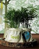 Weddingstar 9071 ECO Mini Drawstring Bag made of 100% Organic Cotton- Loving Earth Print