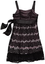 Ruby Rox Kids Girls 7-16 Lace Dress With Contrast Color Lining
