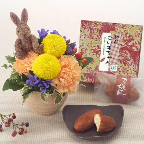 日比谷花壇【敬老の日】笹屋菓舗｢こいもちゃんのセット｣
