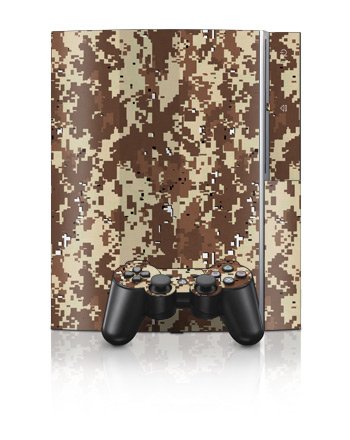 Digital Desert Camo Design Protector Skin Decal Sticker for PS3 Playstation 3 Body Console