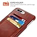iPhone 8 Plus Case,iPhone 7 Plus Case,Benuo[Card Slot Vintage Series] Premium Genuine Leather Card Case,3 Card Slots, Ultra Slim, Soft Leather Cover for iPhone 8 Plus/7 Plus 5.5 inch(Brown)