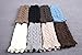 Geoot Women Knitted Jacquard Hollow-out Boot Cuffs Leg Warmers Socks Boot Cover (Style4-White)