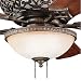 Kichler Lighting 380007TZ Cortez Bowl Light Fixture with Sunrise Marble Glass Shade, Tannery Bronze