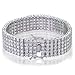Bling Jewelry Sterling Silver 5 Row CZ Bracelet title=