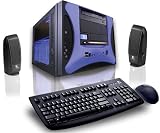 CybertronPC Q-Pack 2 4000BK, Blue, AMD Athlon 64 X2 4200+ (2.20GHz), 2048MB, 250GB, 22X DVD+-RW Dual Layer Burner Drive, nVidia GeForce 9600GT, 400W Watt Power Supply, Windows Vista Business, 1 Year Parts & Labor Warranty