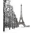 Paris Poster - Winter (16x20")