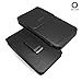 CellBee Leather Pouch Carrying Case with Belt Clip and Stylus Touch Pen for Samsung Galaxy S4/S3/S2 - Vertical Black