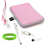 Samsung Galaxy Tab 7.0 Inch Case Pink Made of Durable Double Woven Nylon for the Newest Samsung Galaxy Tab 7.0 Plus 16 GB Tablet (SPH-P100, SCH-I800, GT-P1010/W16, SGH-T849, SCH-I987, GT-P6210) + Compatible Pink Samsung Galaxy Tab 7.0 Earbud Earphones + Vangoddy Samsung Galaxy Tab 7.0 Stylus 3in 1 HD Tablet Stylus Pen ( Stylus, Laser Pointer, LED Light ) + Vangoddy tm, Live * Laugh * Love Wrist Band!!!