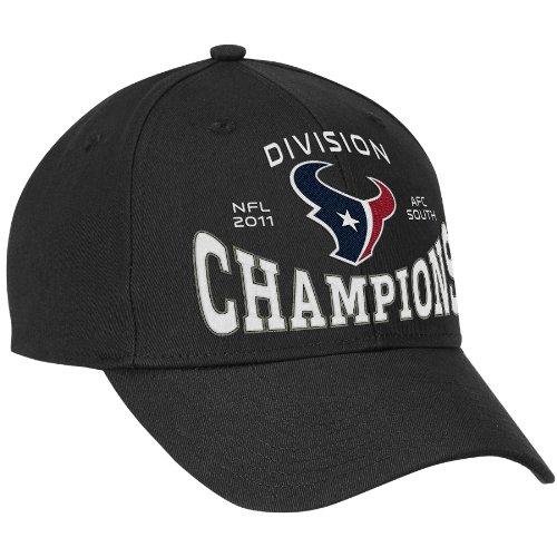 NFL Men's Houston Texans 2011 AFC South Division Champions Hat (Black, One Size Fits All)