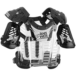 Answer Racing Overspray Youth Roost Deflector Motocross Motorcycle Body Armor - Black