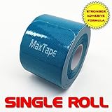 Kinesiology Tape MaxTape Elastic Tape for Athletes - Therapeutic Sports Tape for Injury & Performance - For Knee, Shoulder, Elbow, Ankle, Back, Neck Pain - Superior Waterproof Technology and Adhesion - Latex Free - (Choose Color Below)