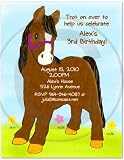 Horse Pony Birthday Party Invitations - Set of 20 Horse Pony Birthday Party Invitations - Set of 20
