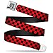 Buckle-Down Seatbelt Belt - Checker Black/Red - 1.5