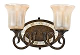 Quoizel MY8602ML Monterey Mosaic 2-Light Bath Wall Fixture, Malaga