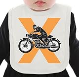 Motorcycle x ネクタイを有する有機ビブ Medium
