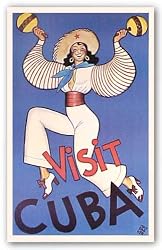 Visit Cuba by Conrado Massaguer 38"x24" Art Print Poster