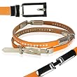 Women's Rhinestone Row Studded Fashion Leather Belt