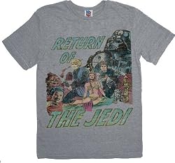 Junk Food Star Wars Return of the Jedi Cast Steel Gray T-Shirt Tee