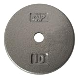 Cap Barbell Free Weights Gray Standard 10-Pounds Plate
