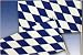 Bavaria Fahne mit Plastikstiel Oktoberfest 10 Stück