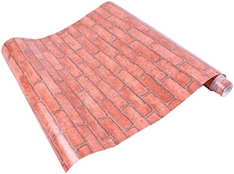 Brick Stone Pattern Vinyl Self Adhesive Wallpaper Roll Stick Paper