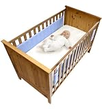 Safe Dreams 2 Sided Cot Wrap (Blue)