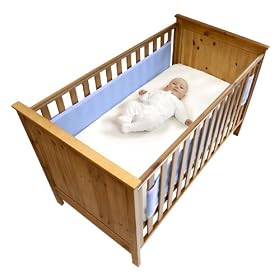 Safe Dreams 2 Sided Cot Wrap (Blue)