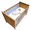 Safe Dreams 2 Sided Cot Wrap (Blue)