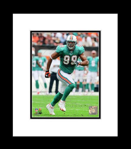 Miami Dolphins Jason Taylor 2011 Action Framed Picture 8x10