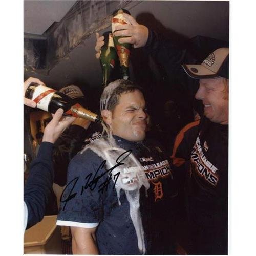 Ivan Rodriguez Autographed Detroit Tigers ('06 ALCS Celebration) 8x10 Photo