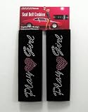 - Play Girl Pink Hearts Pair Shoulder Seat Belt Pad Crystals Studded Rhinestone Car Truck SUV