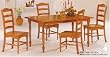 5 Piece Oak Dining Set By Coaster Furniture