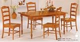5 Piece Oak Dining Set By Coaster Furniture