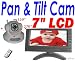 4UCam 7" LCD Baby Video Color Monitor + Pan Tilt Wireless Camera - Day & Night Video/Audio