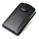 PDAIR レザーケース for iPhone 4S / 4 with Bumper ベルトクリップ付バーティカルポーチタイプ(ブラック) PALCIPOHN4WBBV/BL