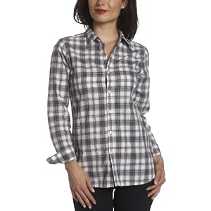 Buy 7 for all mankind Ladies Plaid Boyfriend Shirt in Grey by 7 For All Mankind