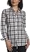 7 for all mankind Women's Plaid Boyfriend Shirt,Multi,Small