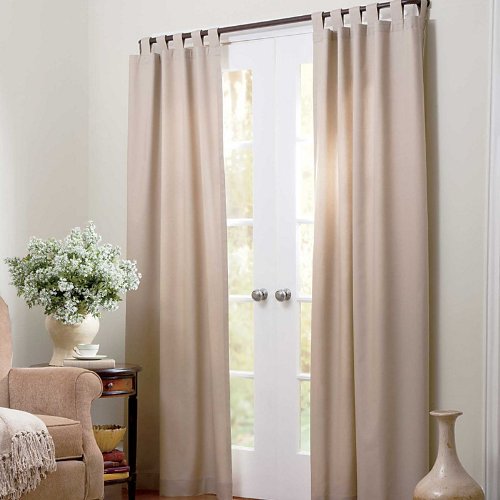 Insulated CurtainsPatio Door two 80″ x 84″ Panels Black Broad