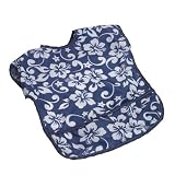 Wupzey Mess-Catcher Coverall Bib, Navy Hawaii