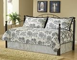 4pc Southern Textiles Jolie Black & Cream Toile Daybed Comforter Cover Bedding Set
