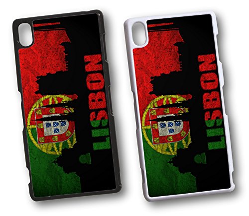 Sony Xperia Portugal Lissabon 1 Hard Tasche Flip Hülle Case Cover Schutz Handy Xperia Z5 Schwarz