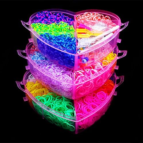 SingWing 4000 Colorful Rainbow Loom Rubber Band Bracelet Refill Kit DIY Fun for Kids