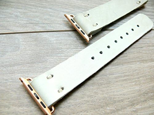 White Apple Watch band 42mm leather watch band, Apple watch 38mm or 42mm strap, iwatch band, apple watch 2 leather band, Apple Watch band, select from 14 colors