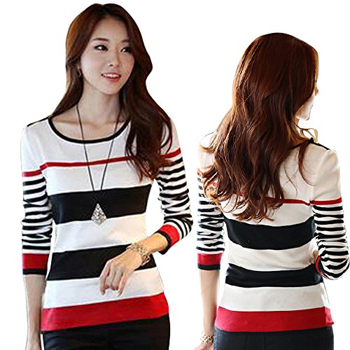【ARINCO】レディース セーター ストライプ ボーダー ゆったり カットソー トップス